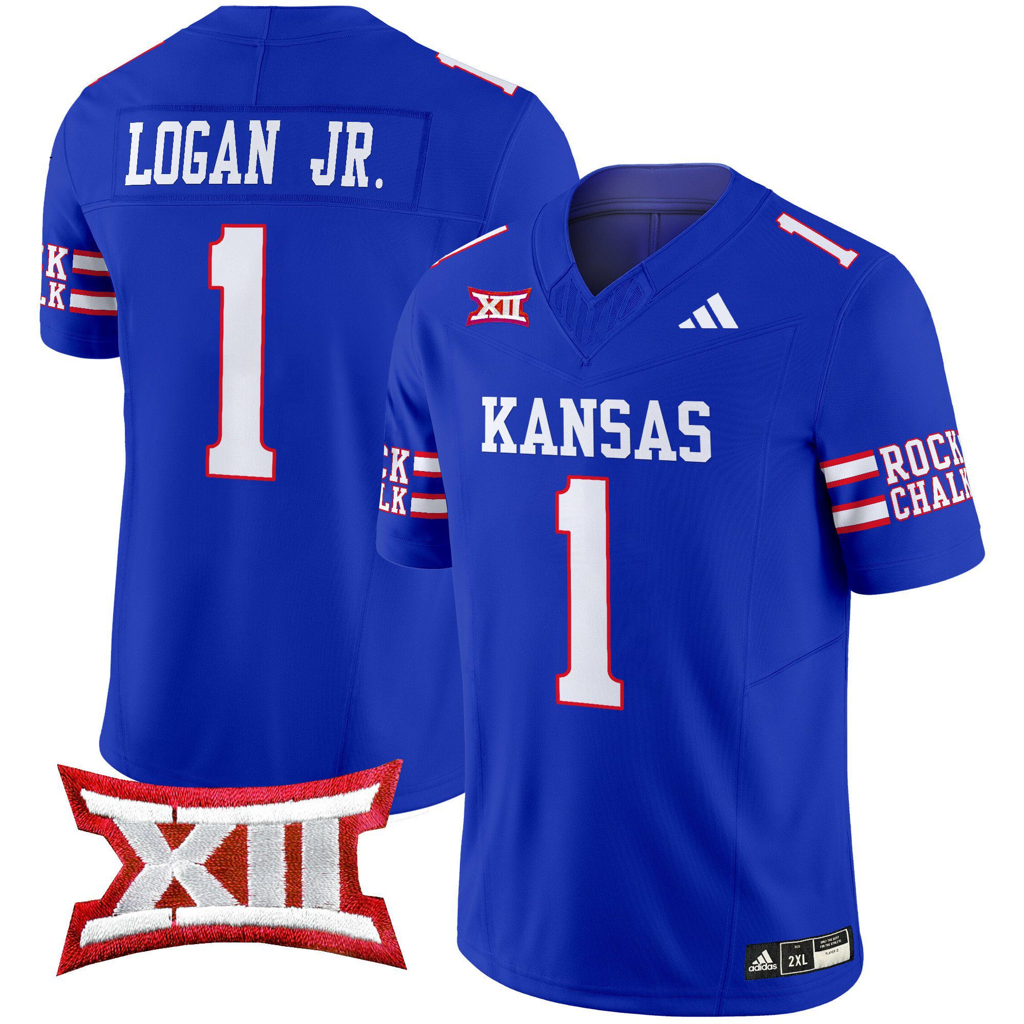 Men Kansas Jayhawks #1 Logan jr Blue 2024 Vapor Limited NCAA Jersey->indianapolis colts->NFL Jersey